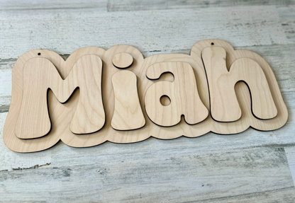 Personalized Kids DIY Name Sign Paint Kit