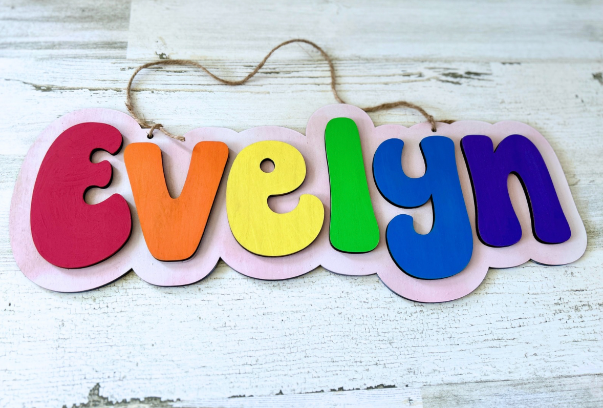 Personalized Kids DIY Name Sign Paint Kit
