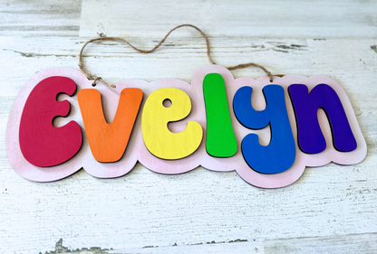 Personalized Kids DIY Name Sign Paint Kit