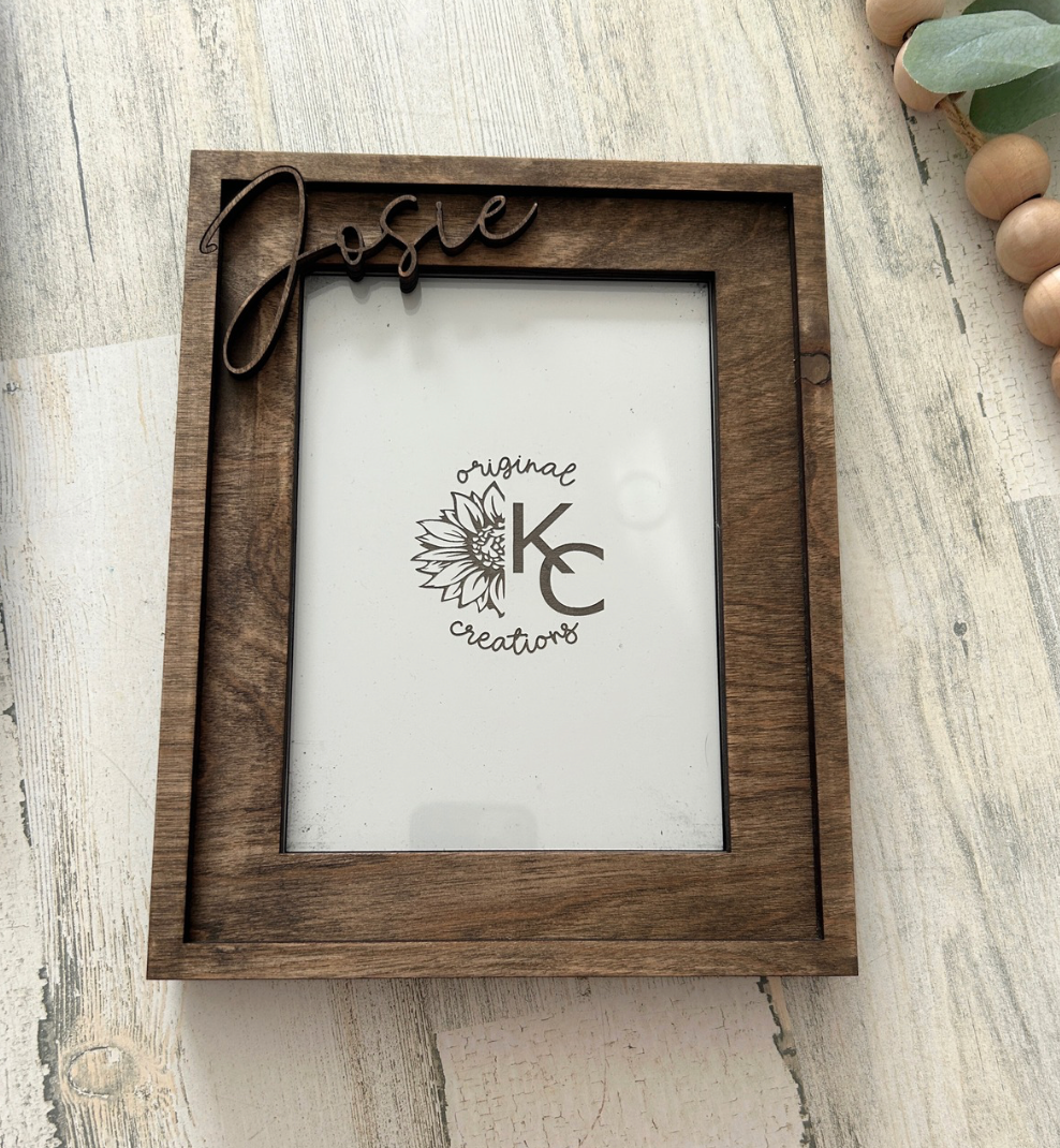 Personalized 3D Name Photo Frame