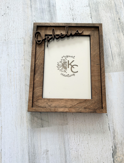Personalized 3D Name Photo Frame