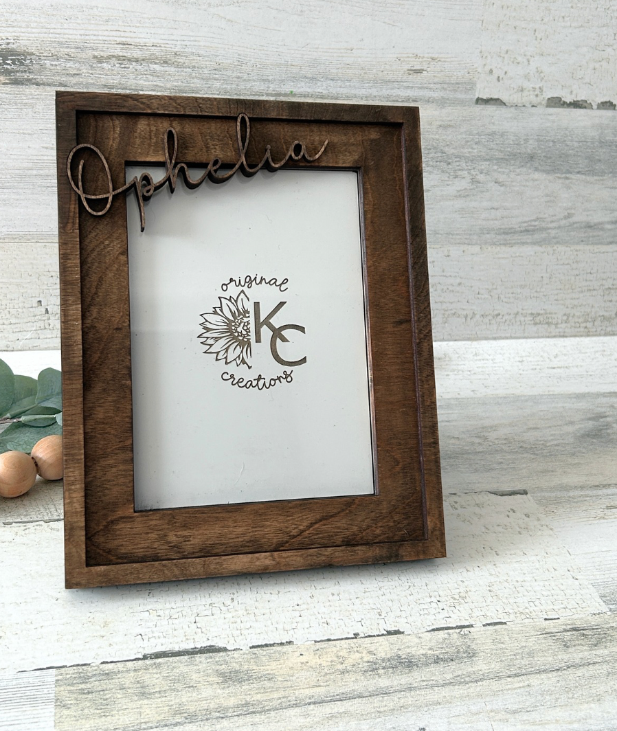 Personalized 3D Name Photo Frame