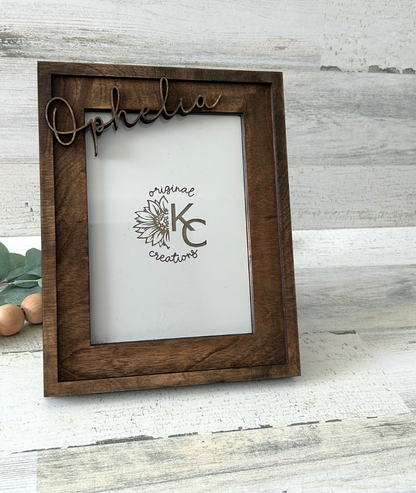 Personalized 3D Name Photo Frame