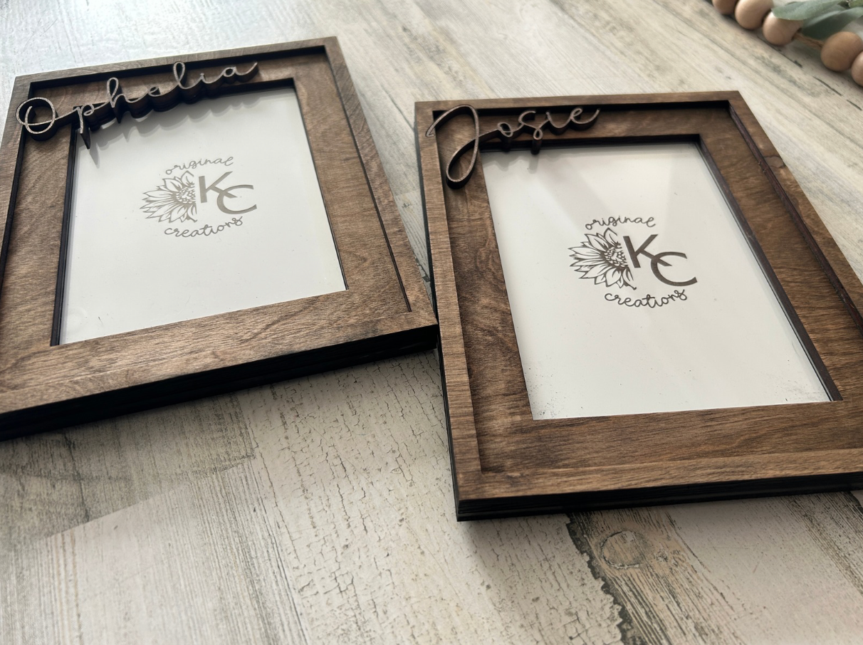 Personalized 3D Name Photo Frame