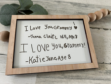 Load image into Gallery viewer, Custom Handwriting Framed Sign
