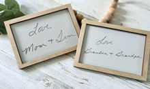 Load image into Gallery viewer, Custom Handwriting Framed Sign
