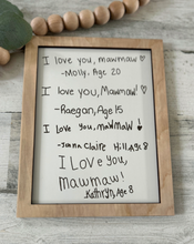 Load image into Gallery viewer, Custom Handwriting Framed Sign
