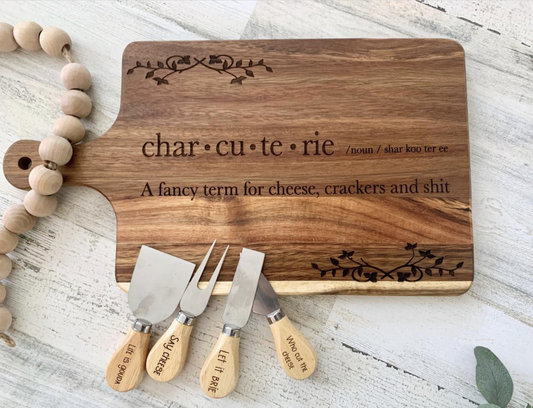 Funny Charcuterie Board Set