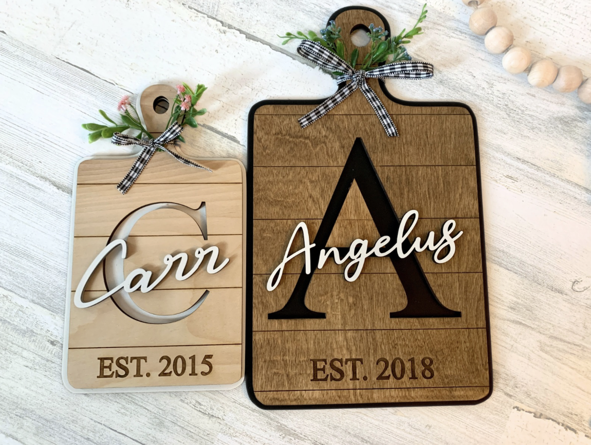 Personalized Farmhouse Name Sign