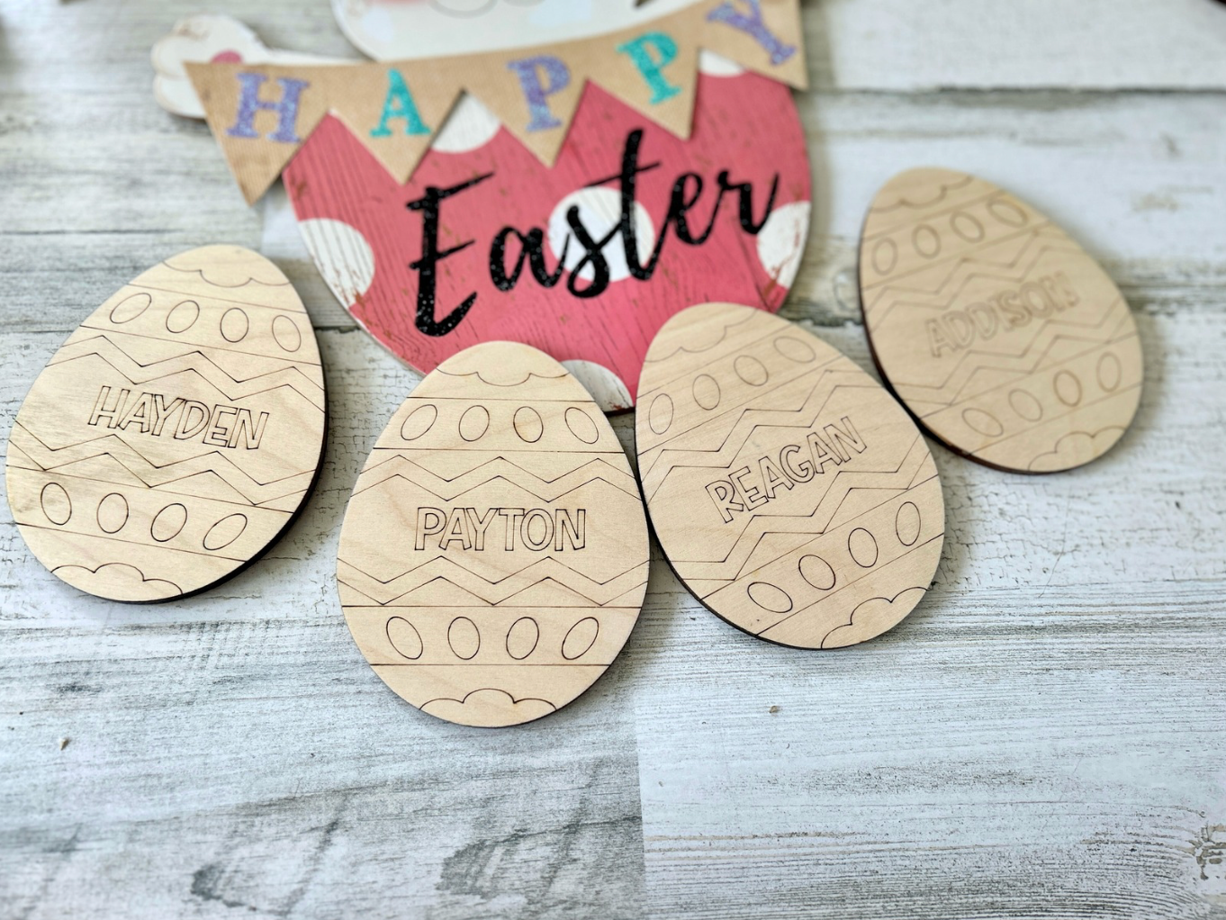 Personalized DIY Wooden Easter Egg for Kids