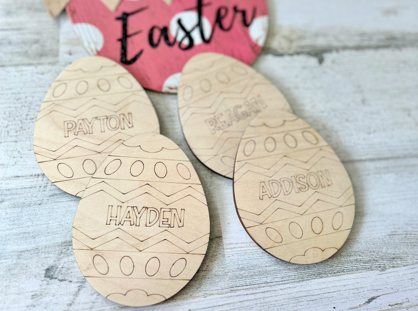 Personalized DIY Wooden Easter Egg for Kids