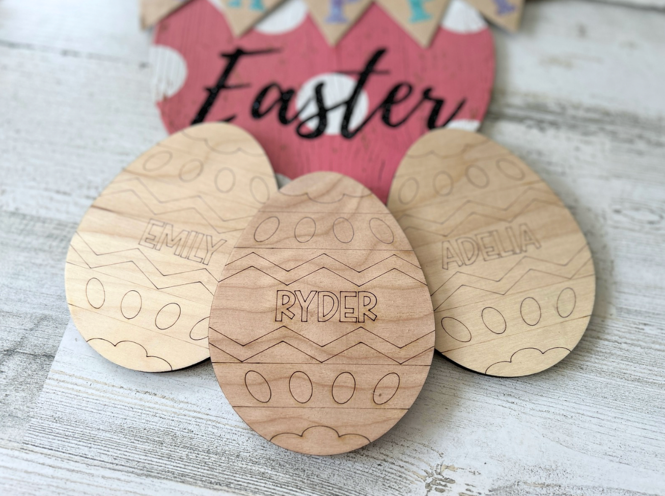 Personalized DIY Wooden Easter Egg for Kids