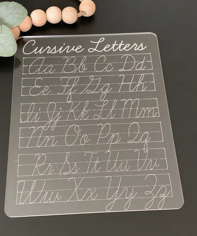 Kids Learning Acrylic Dry Erase Tracing Boards