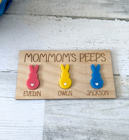 Personalized Easter Peeps Family Magnet