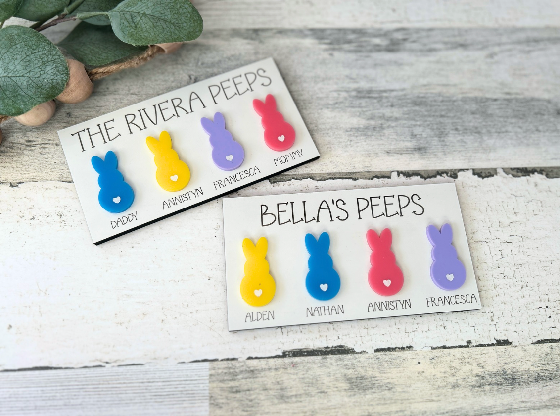 Personalized Easter Peeps Family Magnet