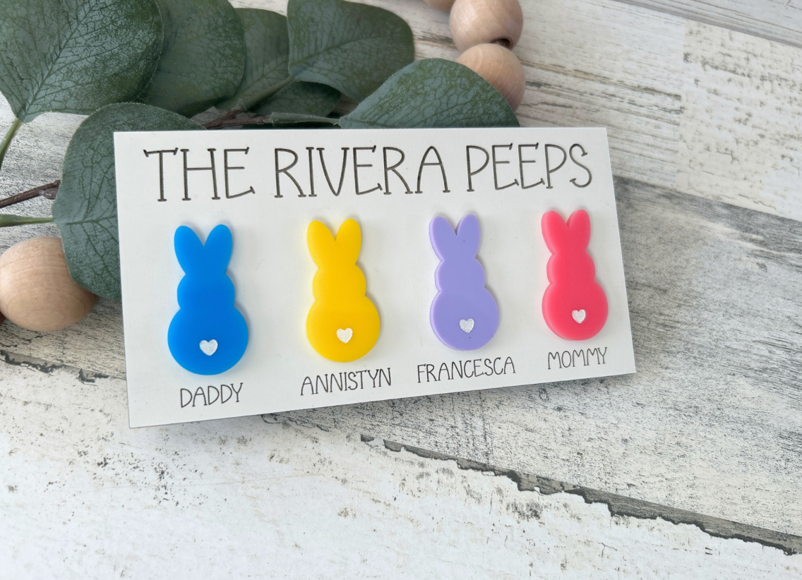 Personalized Easter Peeps Family Magnet