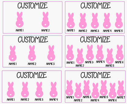 Personalized Easter Peeps Family Magnet