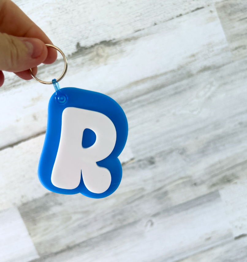 Personalized Initial Acrylic Keychain