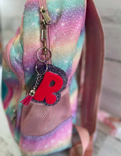 Personalized Initial Acrylic Keychain