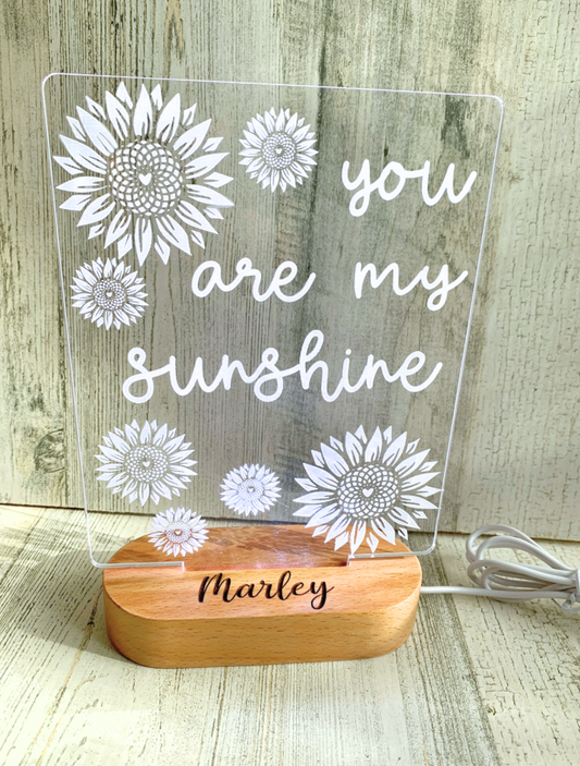 You Are My Sunshine Color Changing Nightlight