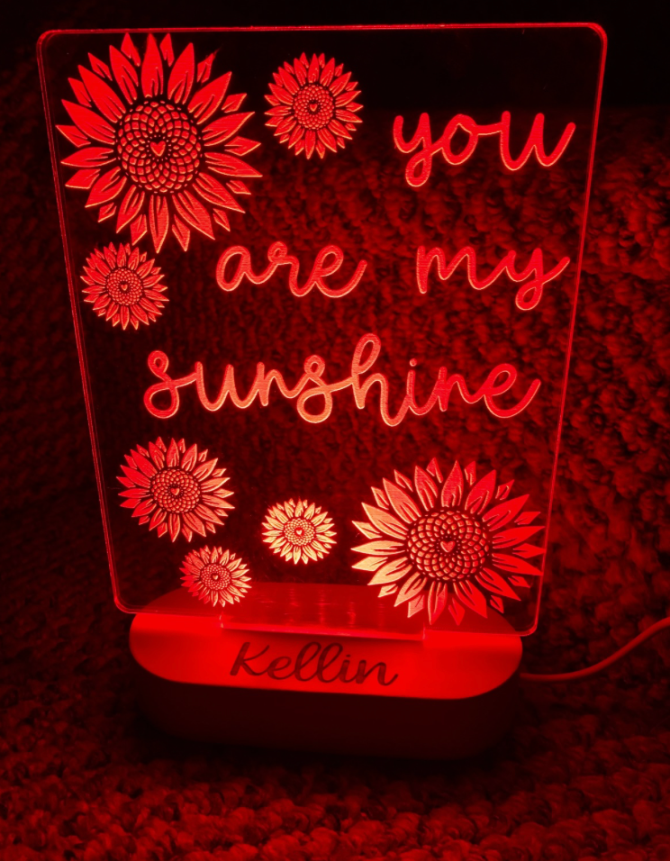 You Are My Sunshine Personalized Night Light