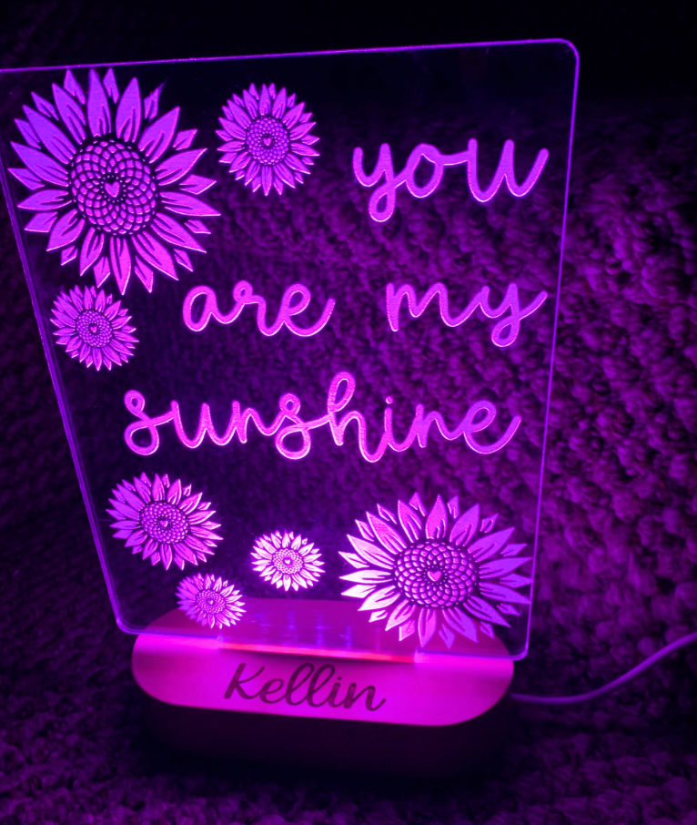 You Are My Sunshine Personalized Night Light