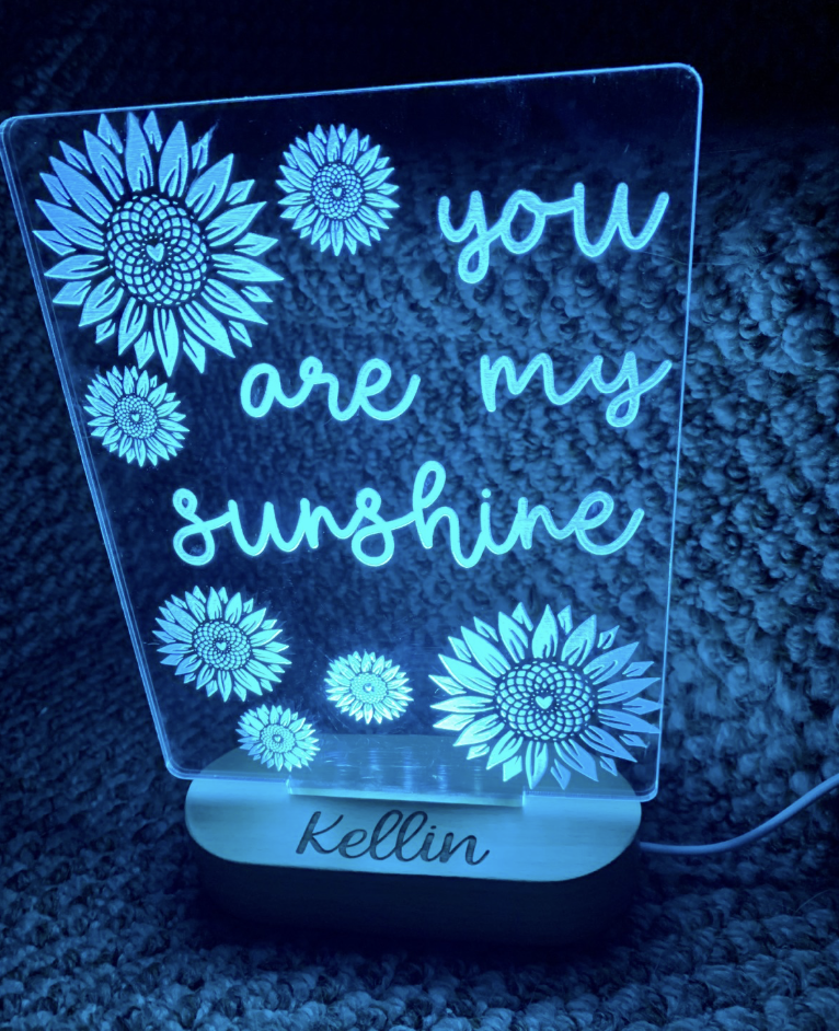 You Are My Sunshine Personalized Night Light