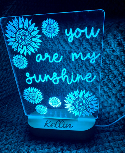 You Are My Sunshine Personalized Night Light