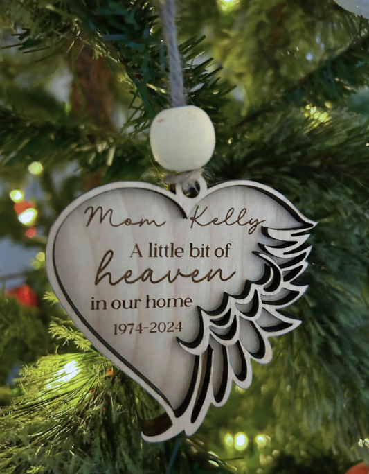 Memorial Ornament with Dates