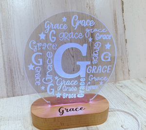 Personalized Name Color Changing Night Light