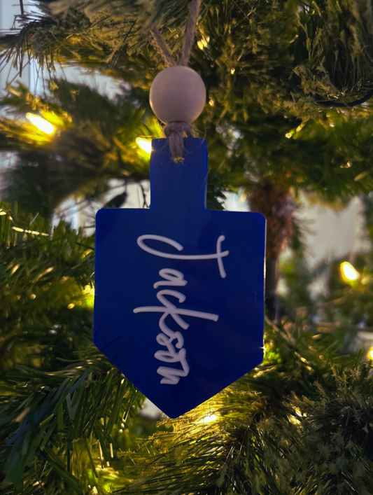 Hanukkah Name Tag/ Ornament