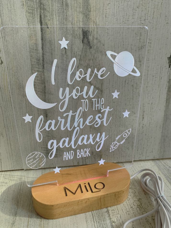 Personalized Galaxy Color Changing Night Light