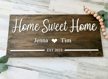 Load image into Gallery viewer, Personalized Home Sweet Home Sign
