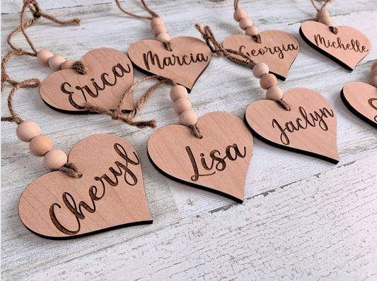 Personalized Heart Tag