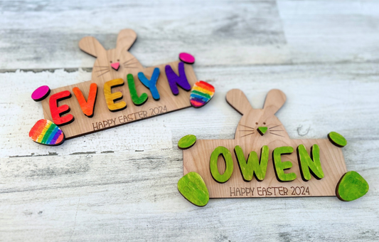 Personalized Kids DIY Easter Magnet
