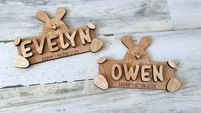 Personalized Kids Easter Bunny DIY Craft