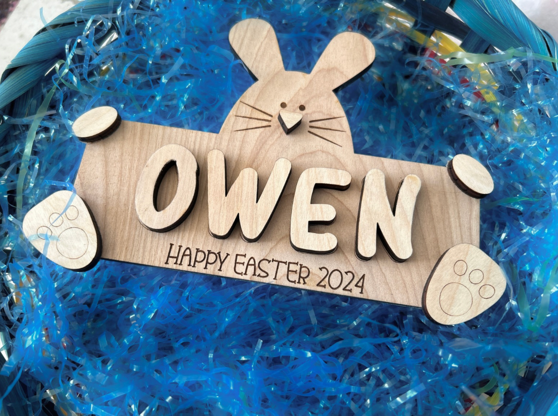 Personalized Kids Easter Bunny DIY Craft