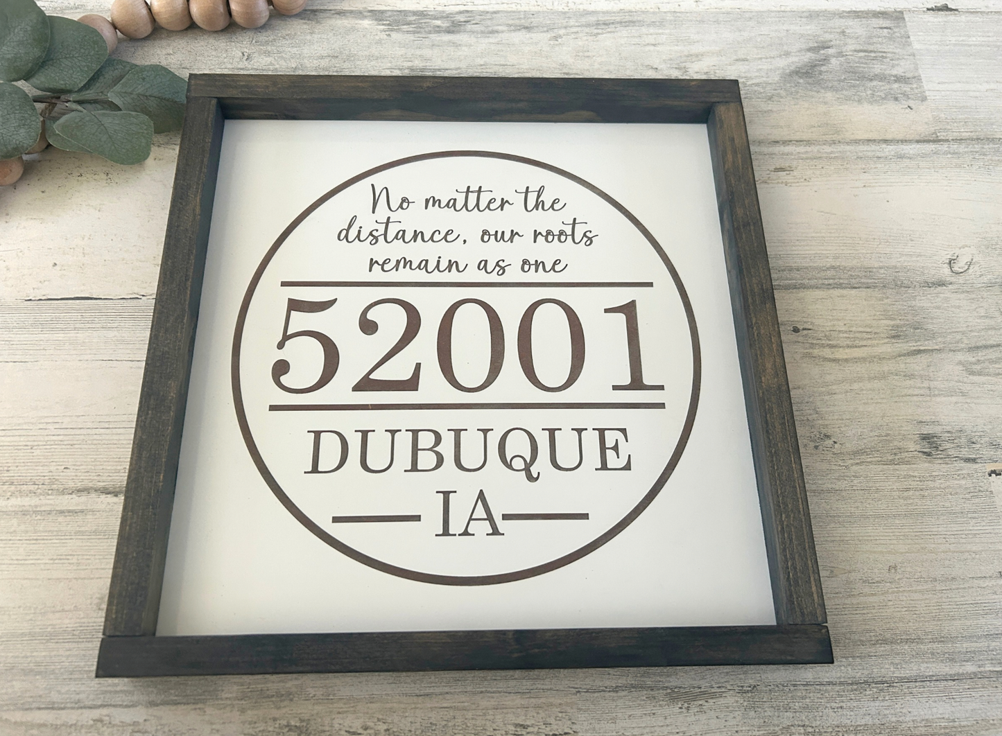Personalized Zip Code Sign