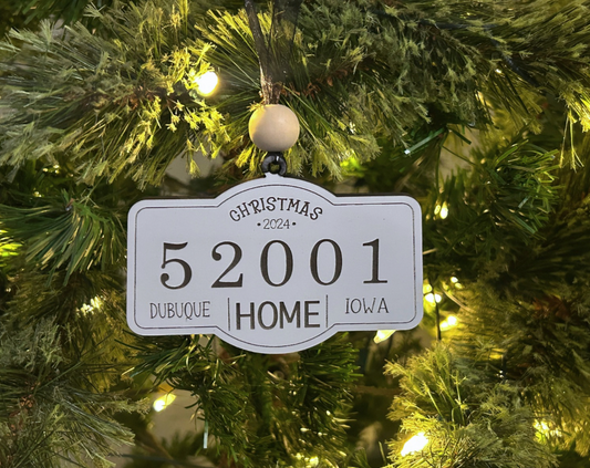 Zip Code Ornament