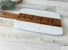 Load image into Gallery viewer, Wood and Marble Cutting Board

