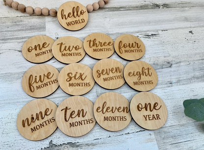 Baby Monthly Milestone Markers