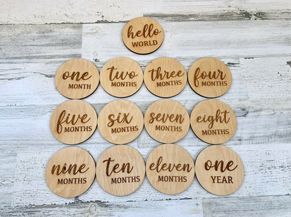 Baby Monthly Milestone Markers