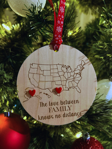 Distance Family Ornament
