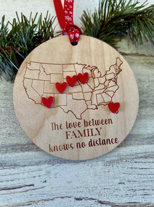Distance Family Ornament
