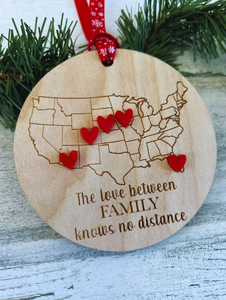 Distance Family Ornament