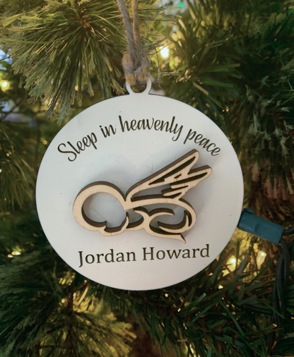 Personalized Angel Baby Memorial Ornament