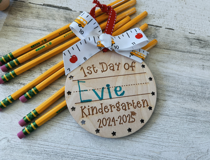 Personalized First Day & Graduation School Milestone Medal