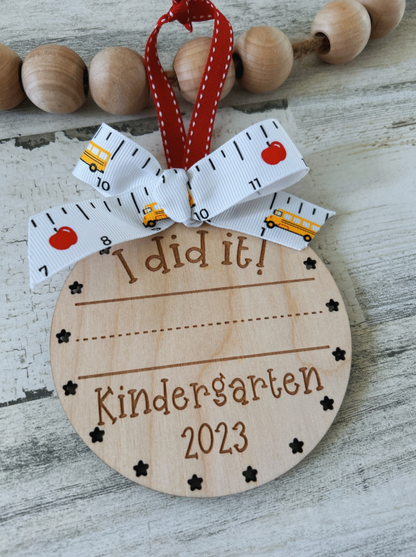 Personalized First Day & Graduation School Milestone Medal