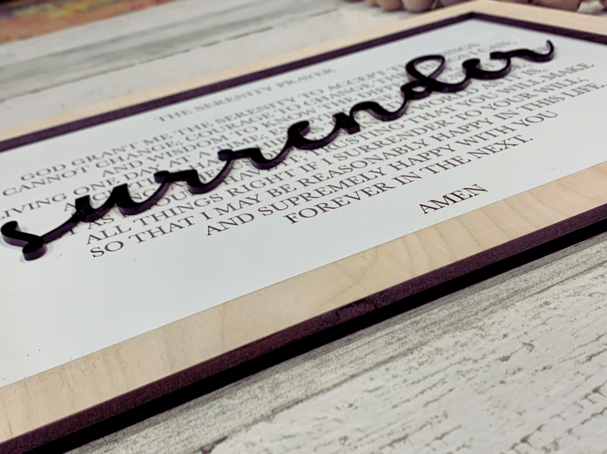 Serenity Prayer Sign