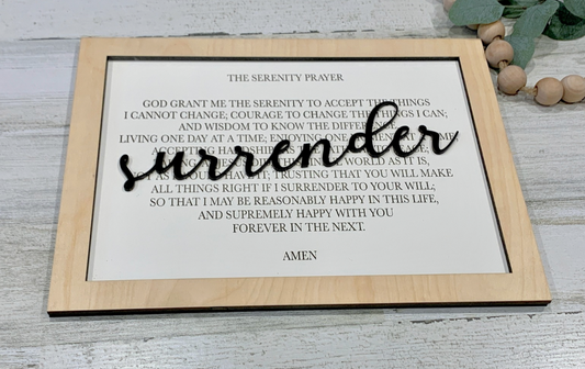 Serenity Prayer Sign